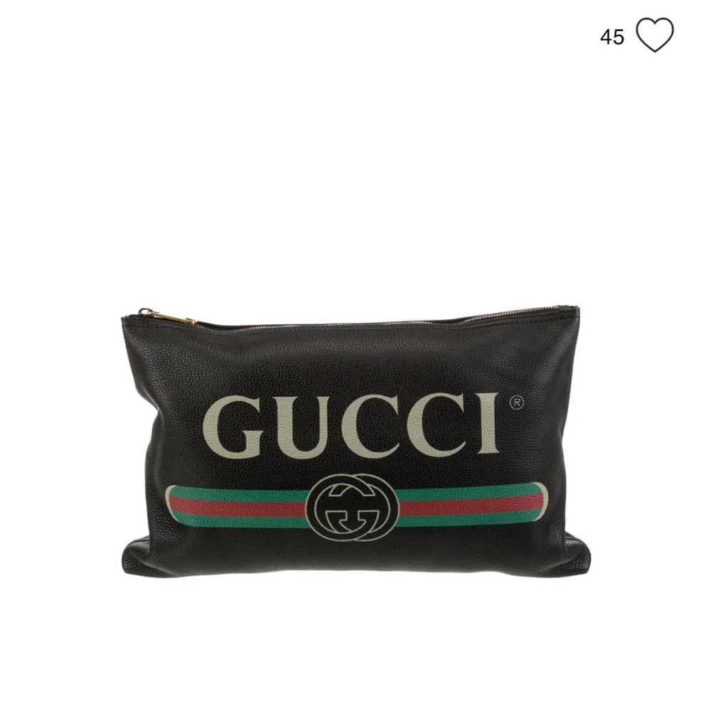 Gucci Black pouch with Signature Design